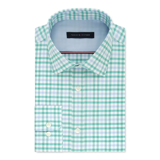 32-33 15 Tommy Hilfiger Men Special Edition Plaid Dress Shirt 